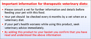 Vet Food Disclaimer